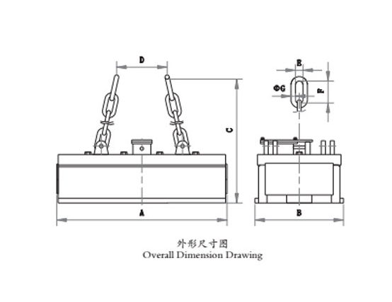 矩形電磁吸盤設(shè)計(jì)圖紙